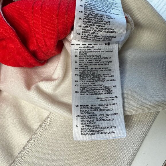 Adidas 70s Track Jacket Plus Sz 2X Zip Up Retro Top Red Off White Logo Monogram - Picture 8 of 10